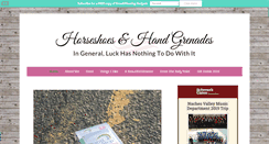 Desktop Screenshot of horseshoes-n-handgrenades.com