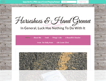 Tablet Screenshot of horseshoes-n-handgrenades.com